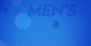 mens菜单蓝色海报背景