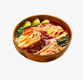 实物风味麻辣米线免抠
