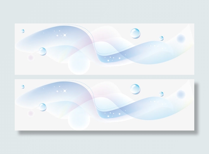 白色卡通波纹水珠免抠