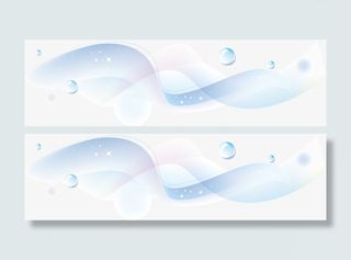 白色卡通波纹水珠免抠