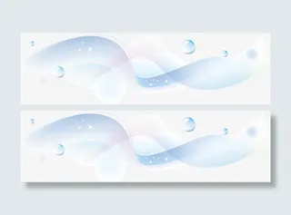 白色卡通波纹水珠免抠