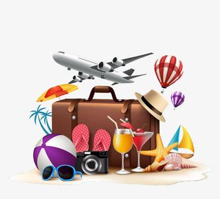 旅行用品免抠