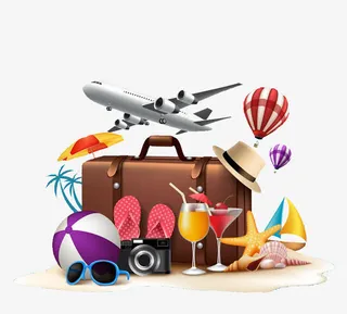 旅行用品免抠