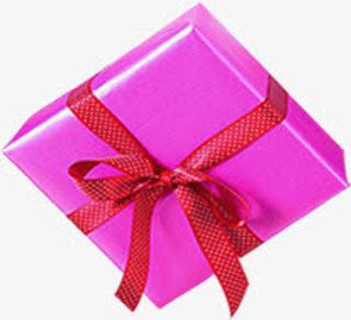粉紫色正方形礼盒中秋国庆免抠
