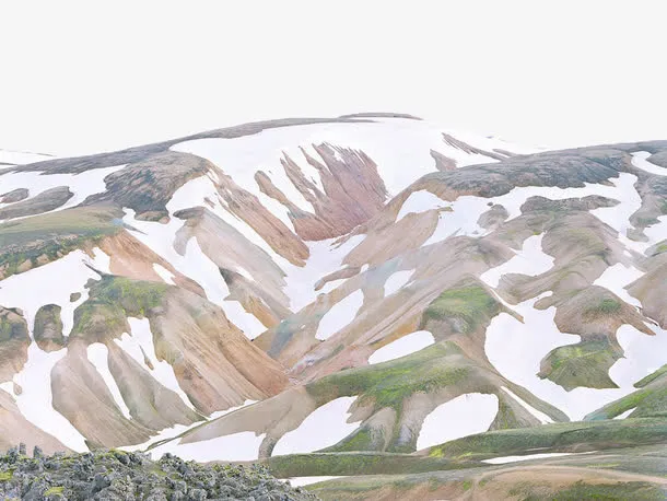 雪地与山川免抠