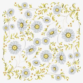 素雅菊花底纹PNG素材免抠