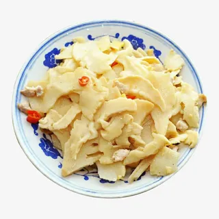 一盘竹笋炒肉免抠