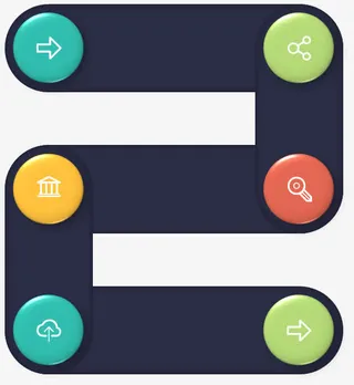 数字按钮流程图免抠