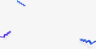 蓝色简约波浪漂浮素材免抠