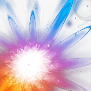 酷炫彩色放射光束矢量免抠