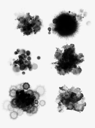 中国风手绘水墨风景山水徽派建筑 12免抠