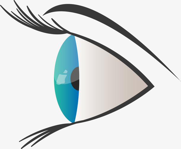 全国爱眼日侧面眼睛免抠