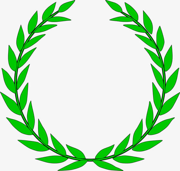 环形橄榄枝免抠