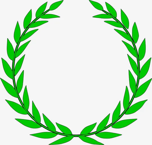 环形橄榄枝免抠