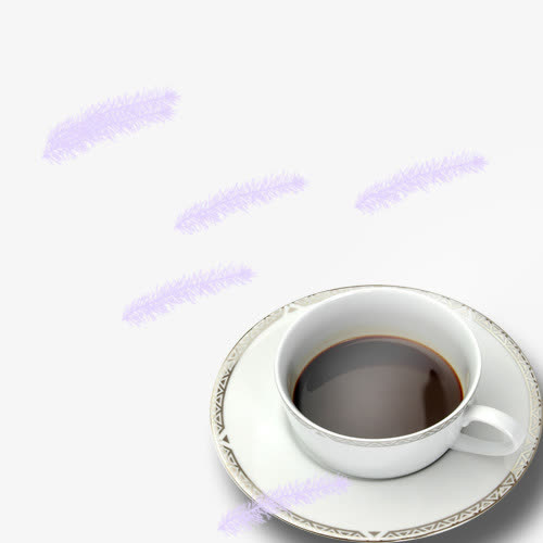 白色咖啡杯免抠