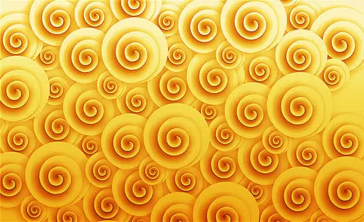 创意合成金属质感祥云花纹免抠