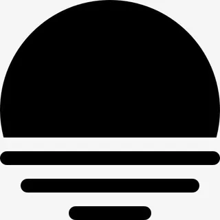 雾蒙蒙的月圆之夜图标免抠