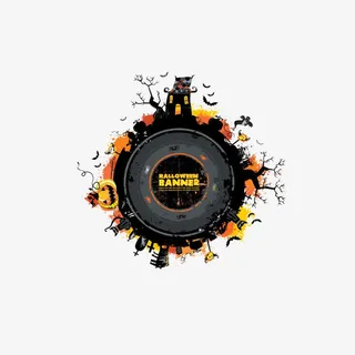 万圣节插画免抠