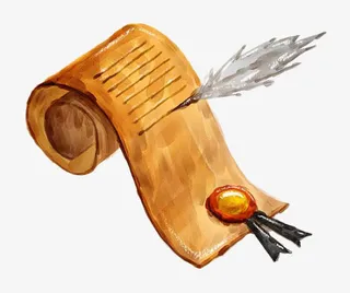 卷纸上的奖牌免抠