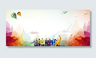 招聘海报素材背景图高清