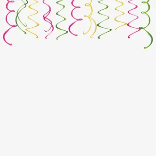 节日派对螺旋挂饰免抠