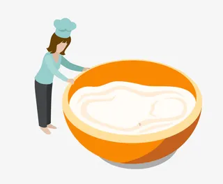 矢量彩色糕点和面元素图案免抠