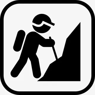 徒步的标志图标免抠