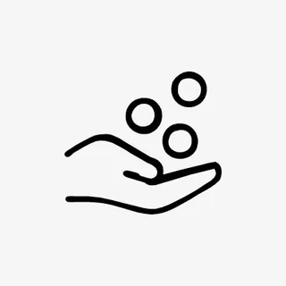 手掌icon线性小图标PNG下载免抠