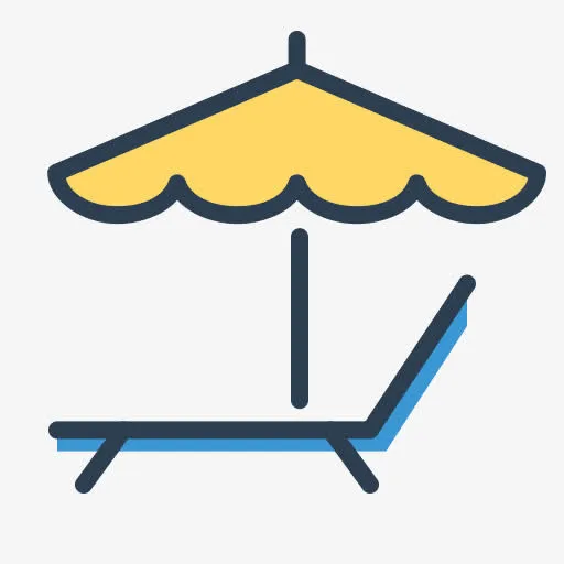 享受放松决议休息睡眠伞假期AA免抠