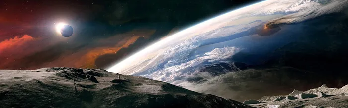 唯美星球海报背景高清