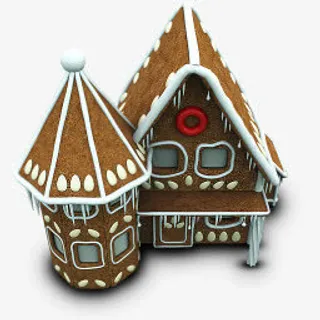 红色圣诞雪屋PNG图标免抠