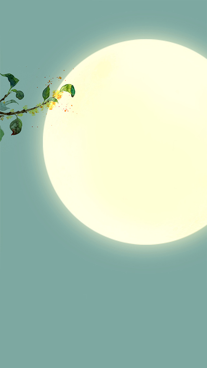 中秋节月亮桂花广告高清