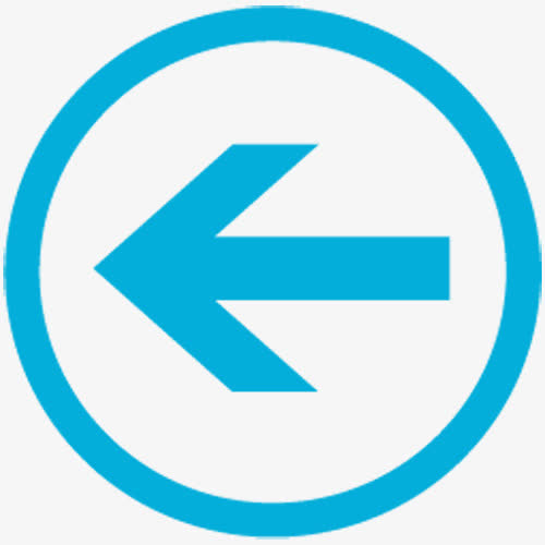 箭头素材返回按键免抠