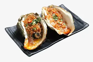 潮汕海鲜小吃宵夜烤生蚝免抠