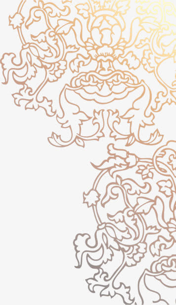 棕色线条花纹简历底纹免抠
