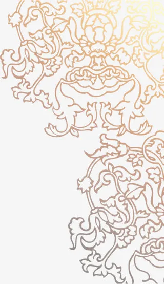 棕色线条花纹简历底纹免抠