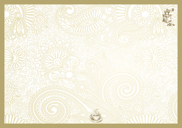 咖啡欧式菜单背景素材高清