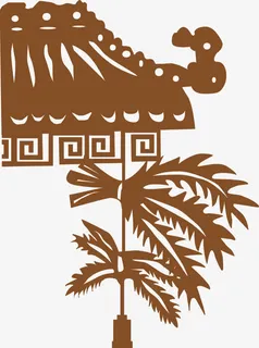 端午节艾草剪影装饰免抠