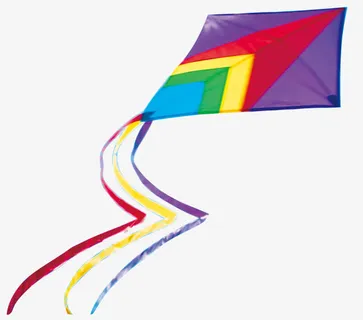 彩色风筝免抠