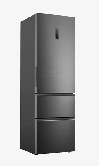 灰色三开门冰箱免抠