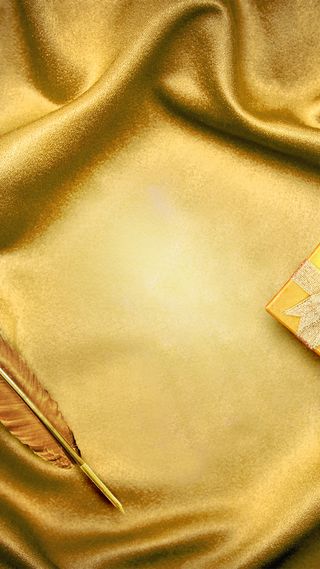 金色幕布丝绸金贵首饰珍珠首饰背景高清