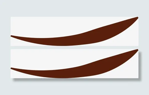 向上的八字眉素材图免抠