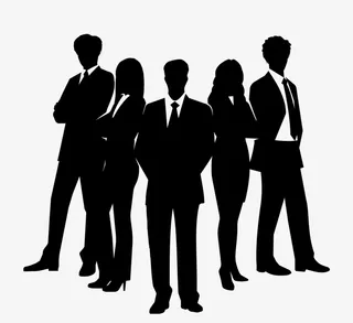 职场人物剪影免抠