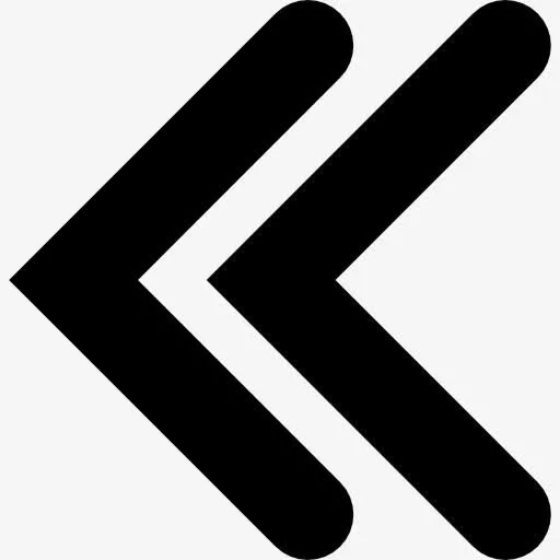 双左角箭头图标免抠