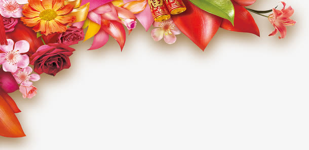 美丽 的花束免抠