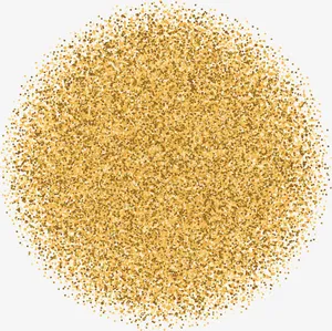 金色细沙花纹免抠