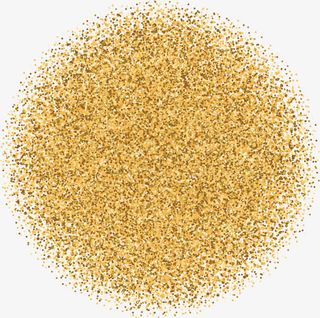 金色细沙花纹免抠