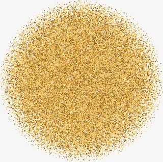 金色细沙花纹免抠