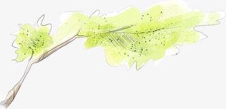 绿色绿意树枝造型免抠