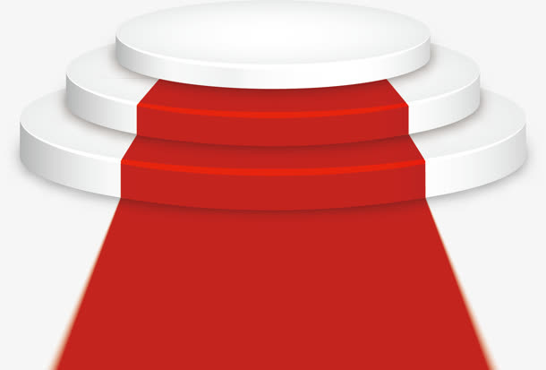 卡通领奖台产品展示台免抠